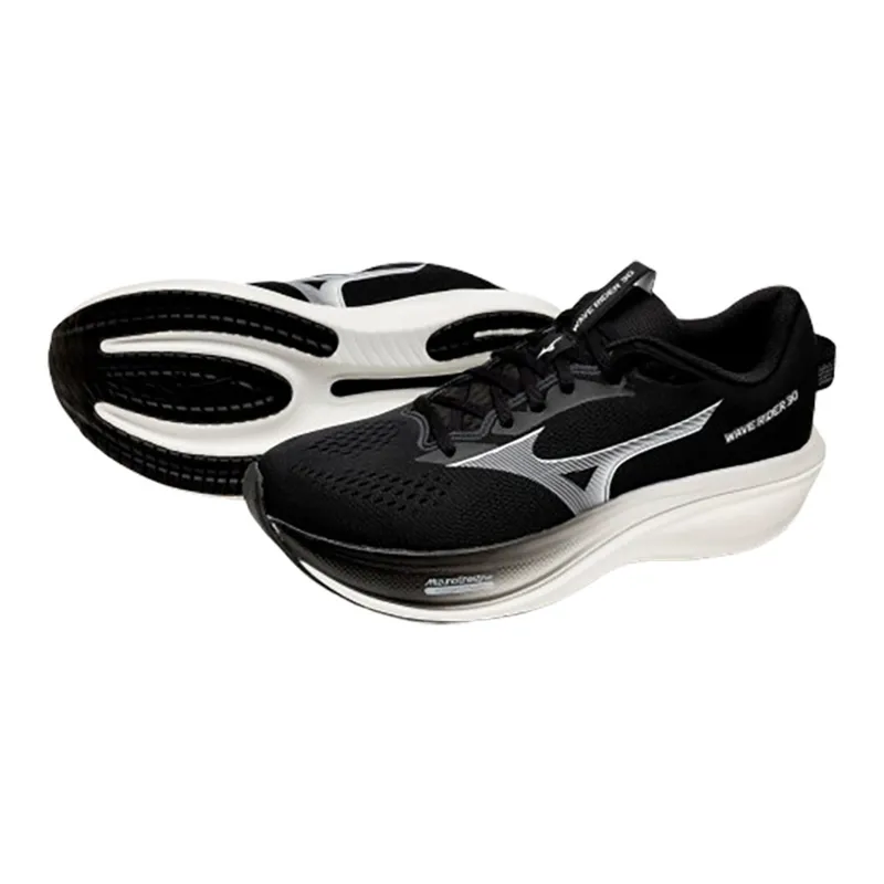 Mizuno Men's Wave Rider 30 Black/White-5