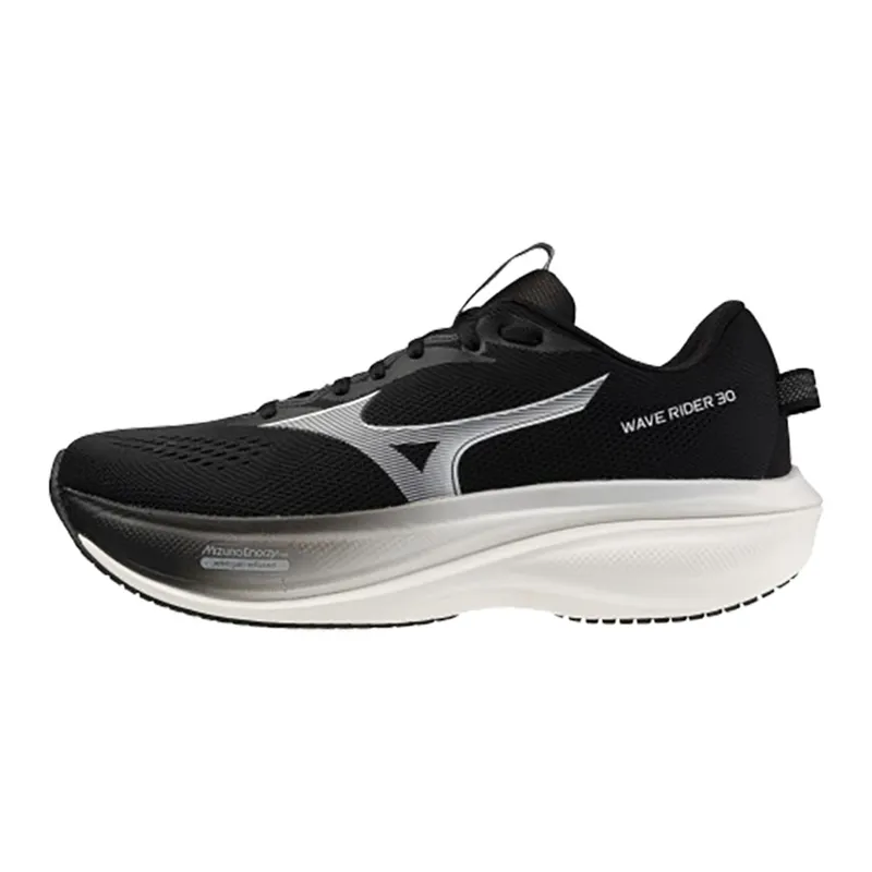 Mizuno Men's Wave Rider 30 Black/White-1