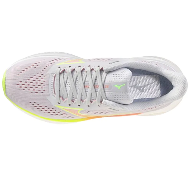 Mizuno Women's Wave Inspire 22 Cloudscape/Desert Flower/Lime-7