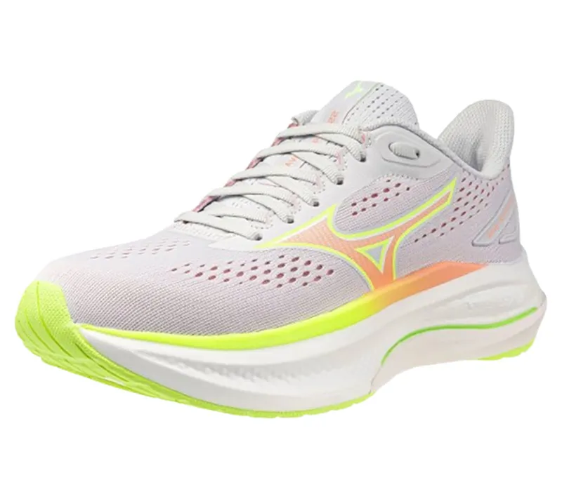 Mizuno Women's Wave Inspire 22 Cloudscape/Desert Flower/Lime-5