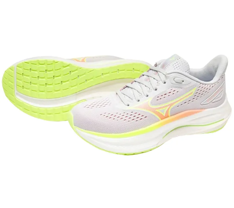 Mizuno Women's Wave Inspire 22 Cloudscape/Desert Flower/Lime-4