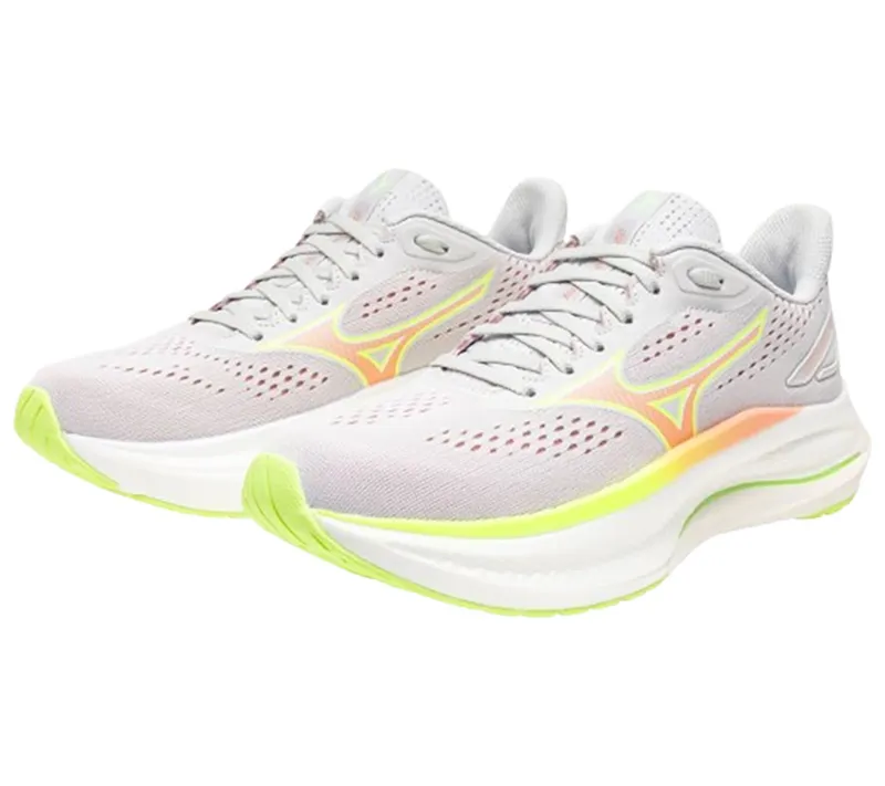 Mizuno Women's Wave Inspire 22 Cloudscape/Desert Flower/Lime-3
