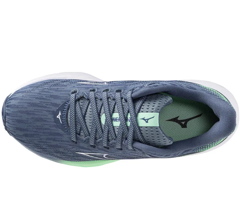 Mizuno Women's Wave Rider 28 Citadel/White/Neo Mint-8