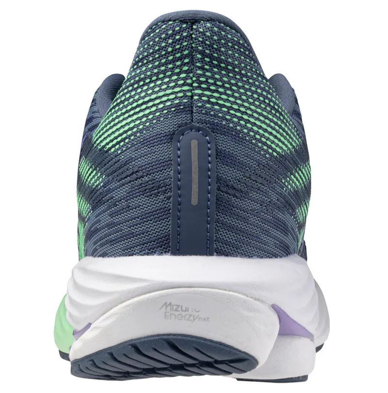 Mizuno Women's Wave Rider 28 Citadel/White/Neo Mint-7