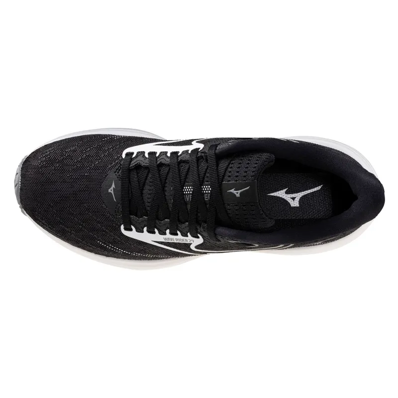 Mizuno Women's Wave Rider 29 Black Sand/White/Black-7