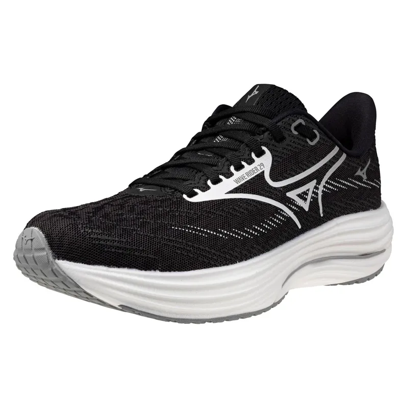 Mizuno Women's Wave Rider 29 Black Sand/White/Black-4