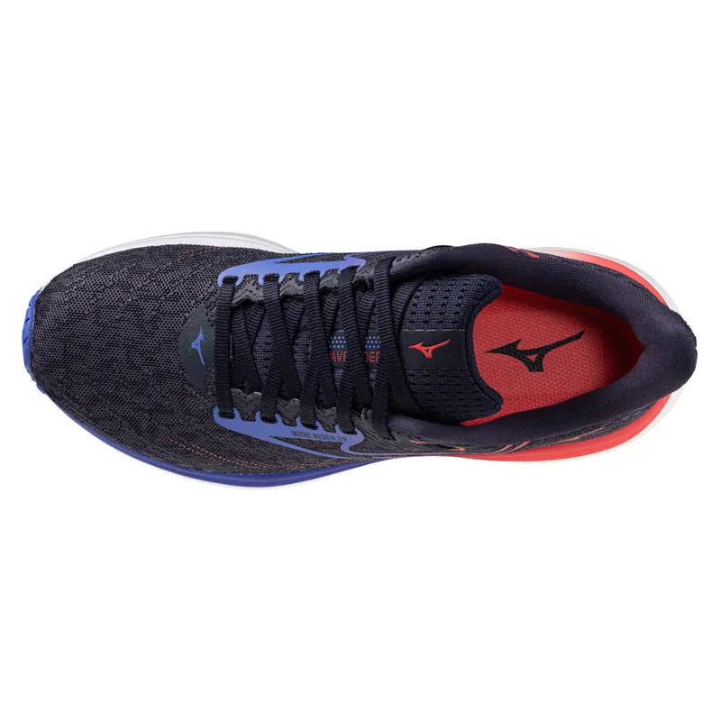 Mizuno Women's Wave Rider 29 Odyssey Gray/Iris Bloom/Calypso Coral-7