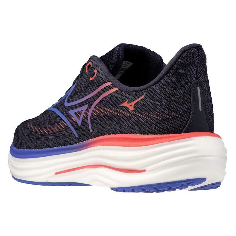 Mizuno Women's Wave Rider 29 Odyssey Gray/Iris Bloom/Calypso Coral-5