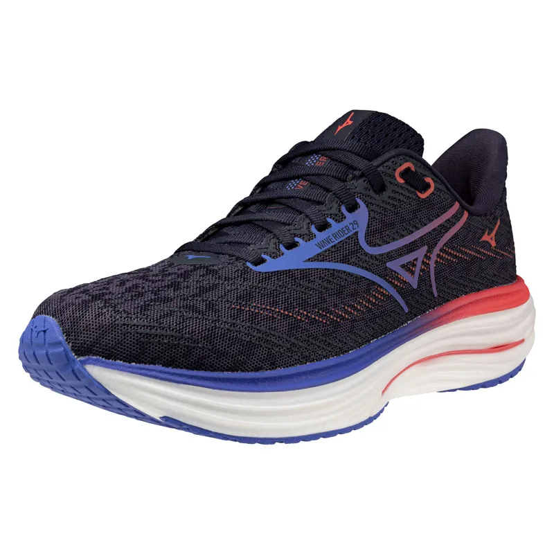 Mizuno Women's Wave Rider 29 Odyssey Gray/Iris Bloom/Calypso Coral-4