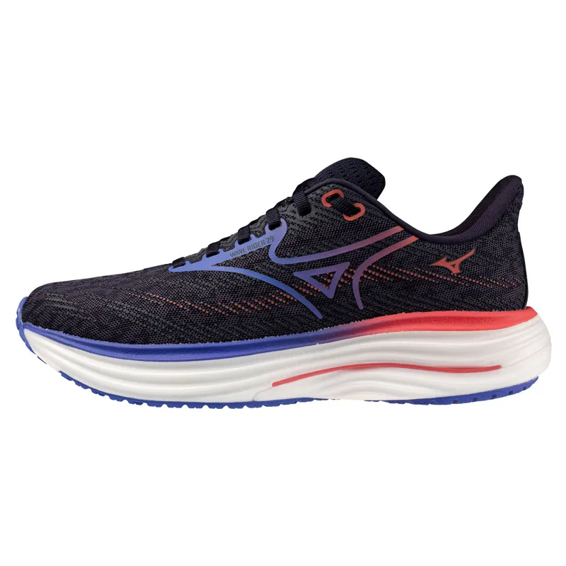 Mizuno Women's Wave Rider 29 Odyssey Gray/Iris Bloom/Calypso Coral-1