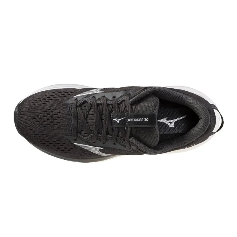 Mizuno Women's Wave Rider 30 Black Sand/White-4