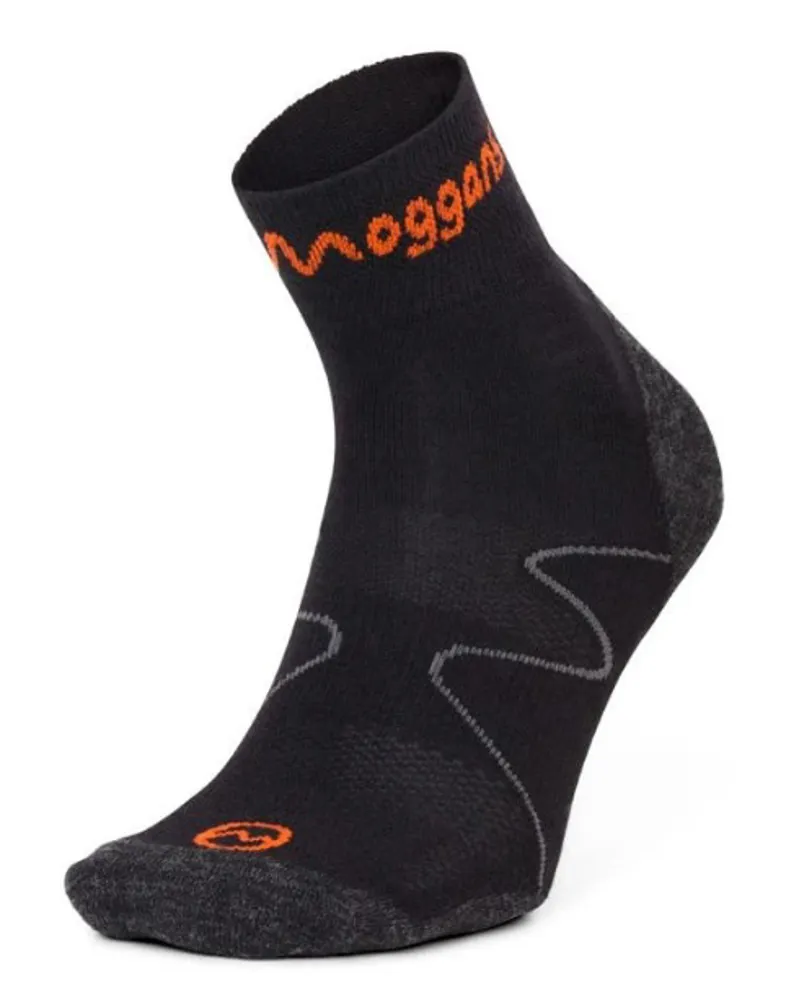 Moggans Merino Ultralight Wool Performance Ankle Socks Black