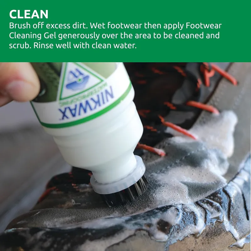 Nikwax Footwear Cleaning Gel Brush-On 125 ml-4