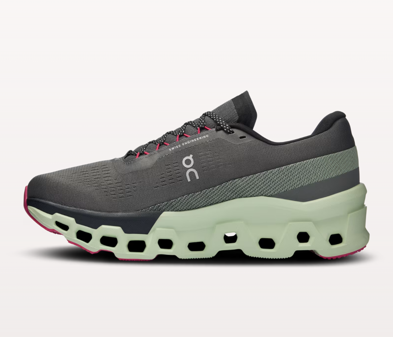 ON Men's Cloudmonster 2 Asphalt/Lime-3