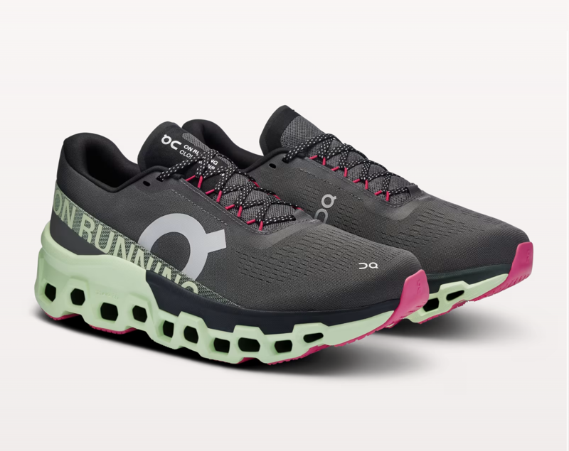 ON Men's Cloudmonster 2 Asphalt/Lime-5