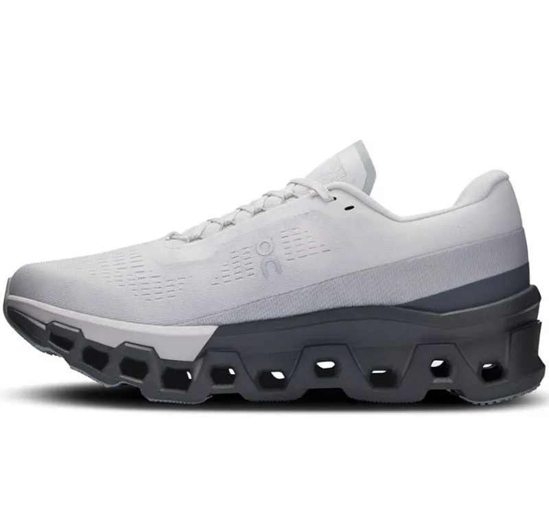 On Men's Cloudmonster 2 Frost/Rock-1