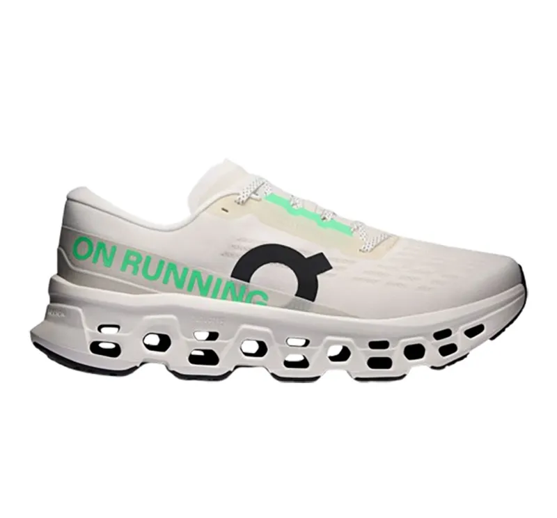 On Men's Cloudmonster 3 Ivory/Ivory