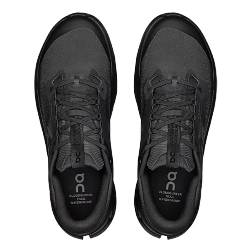 On Men's Cloudsurfer Trail 2 WP Black/Black-4