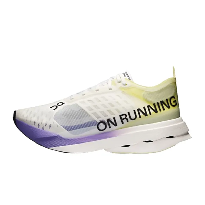 On Women's Cloudboom Strike Juniper/Limelight-2