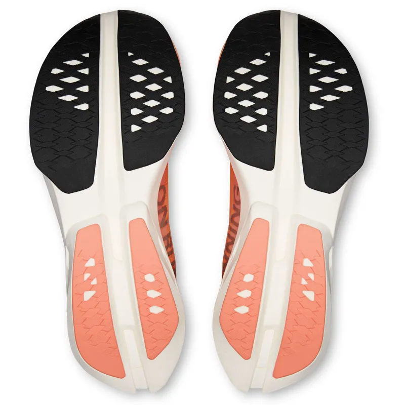 On Women's Cloudboom Strike Sunstone/White-5