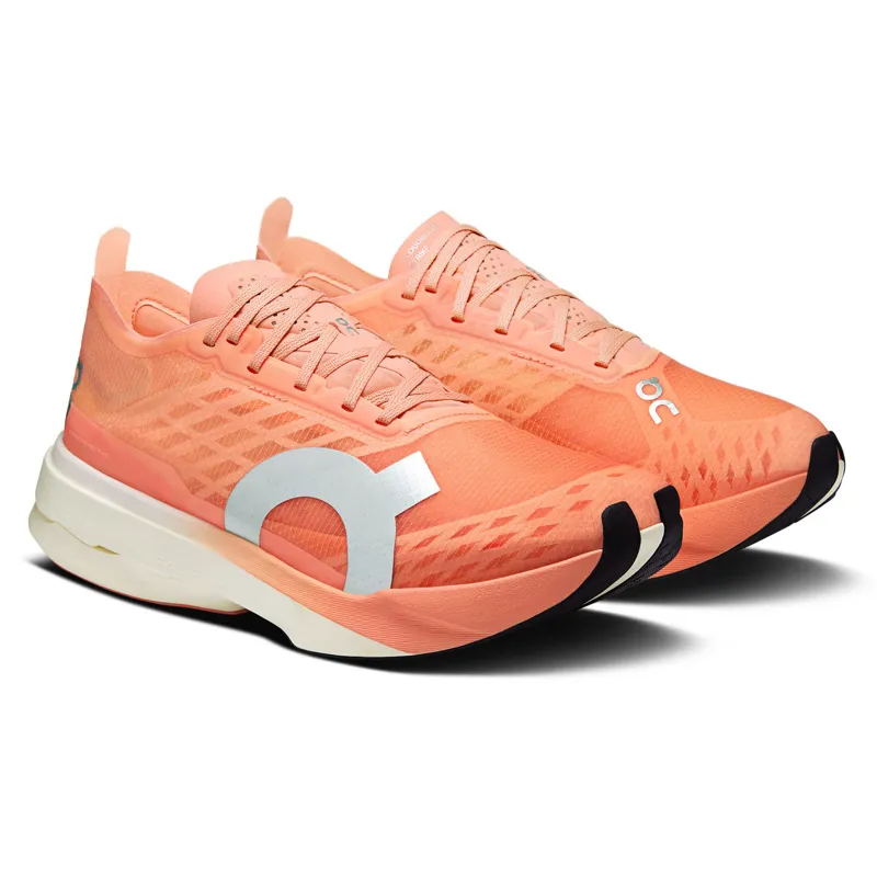 On Women's Cloudboom Strike Sunstone/White-2