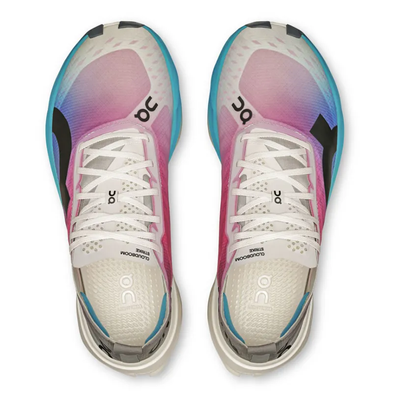 On Women's Cloudboom Strike White/Horizon-5