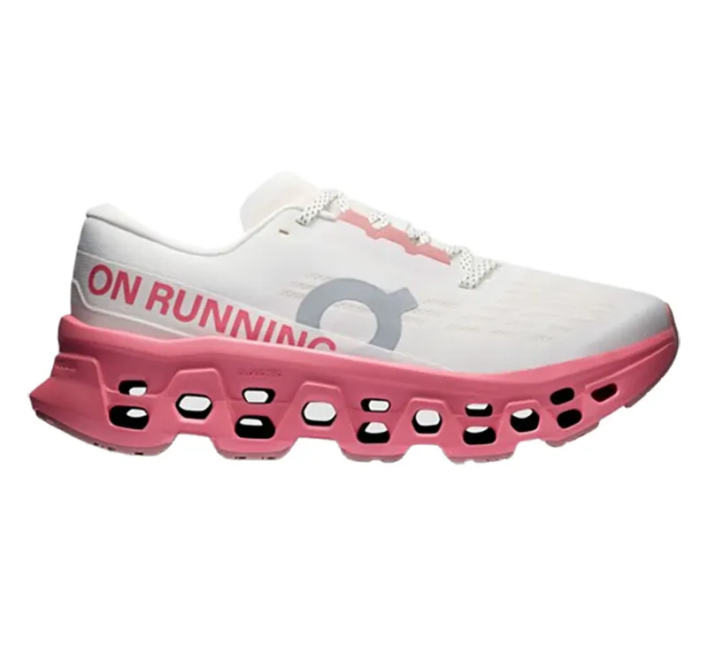 On Women's Cloudmonster 3 Ivory/Camellia