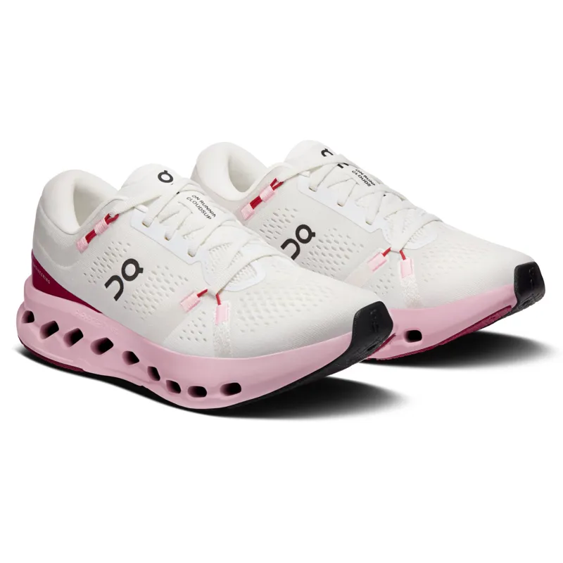 On Women's Cloudsurfer 2 Ivory/Peony-2