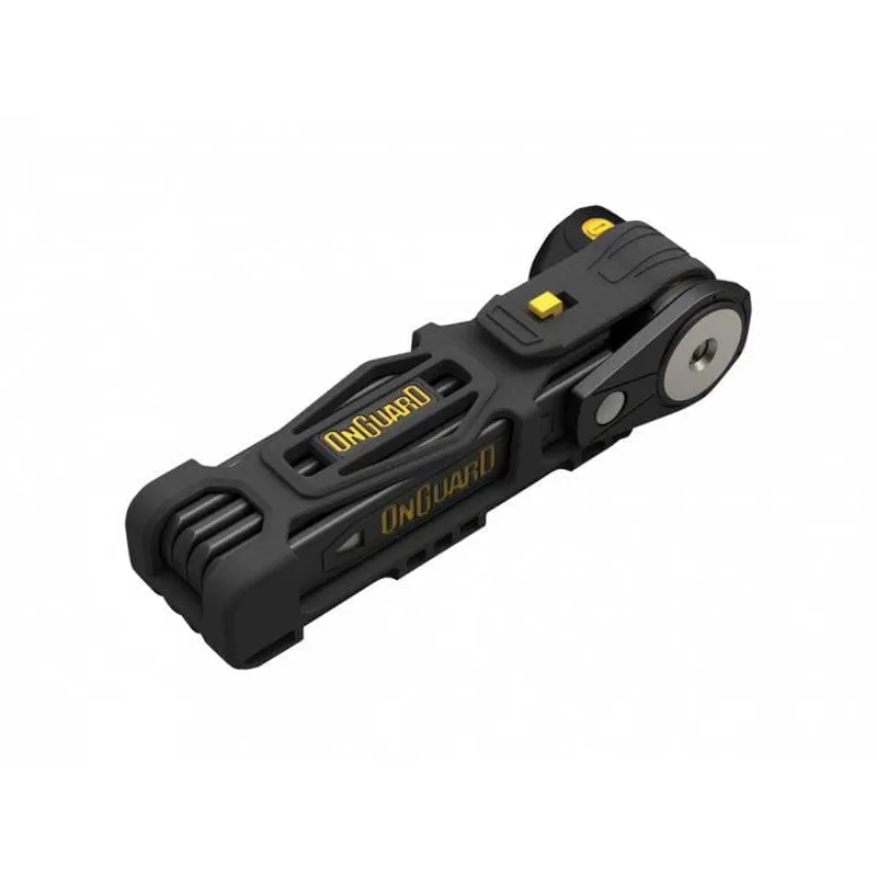 Onguard Link Plate Lock K9 Key Black/Yellow 75cm 8116