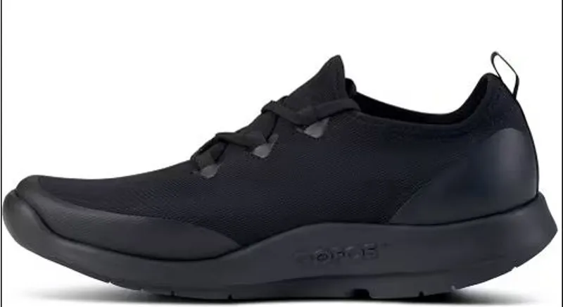 Oofos Men's OOmg Sport Low Shoe Black / Black-2
