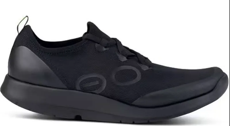 Oofos Men's OOmg Sport Low Shoe Black / Black-3