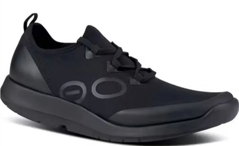 Oofos Men's OOmg Sport Low Shoe Black / Black