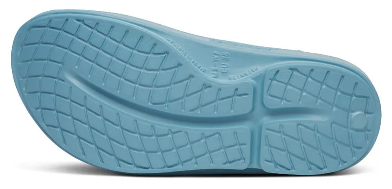 Oofos Ooahh Unisex Slide Sandal Ocean Blue-6