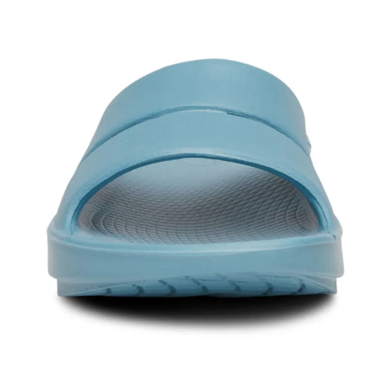 Oofos Ooahh Unisex Slide Sandal Ocean Blue-3