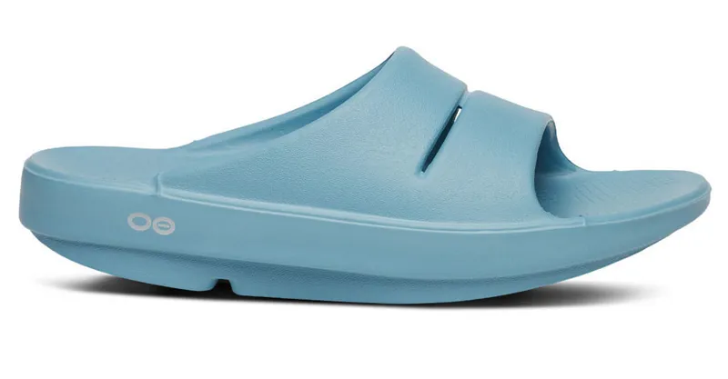 Oofos Ooahh Unisex Slide Sandal Ocean Blue