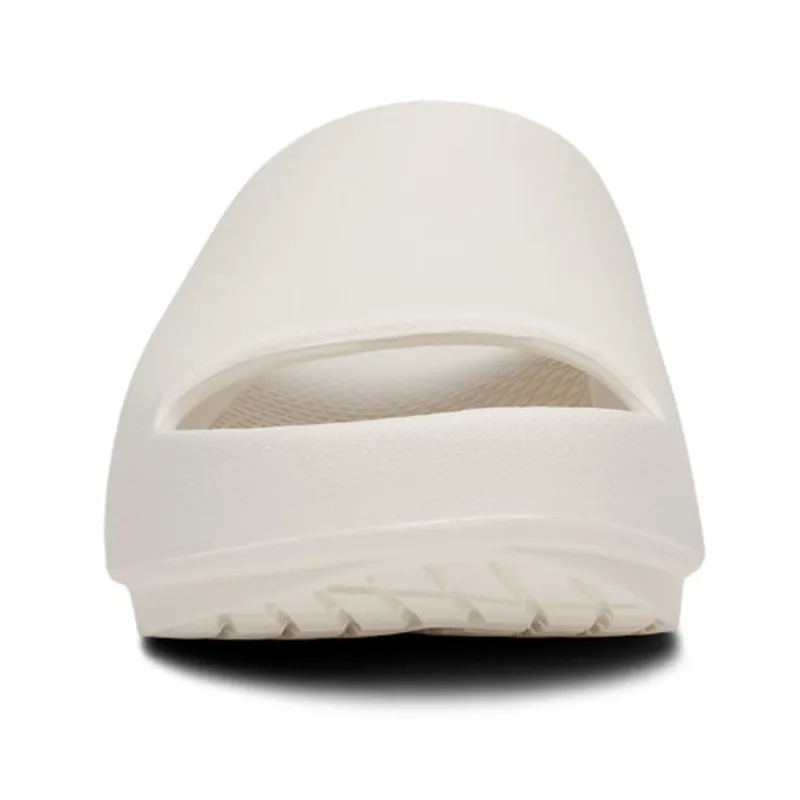 Oofos Women's OOahh Plus Slide Sandal Chalk-3