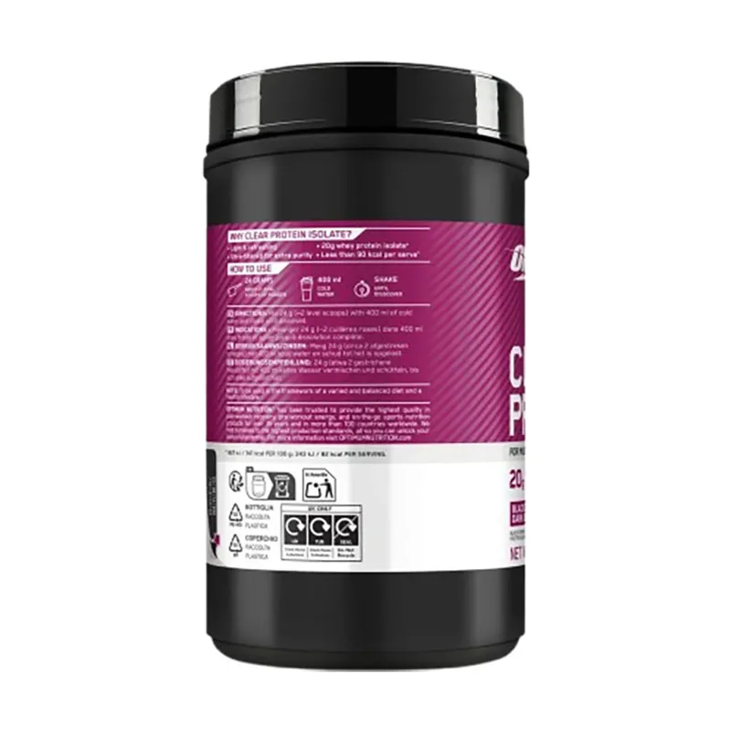 Optimum Nutrition Clear Protein 480g Blackcurrant-1