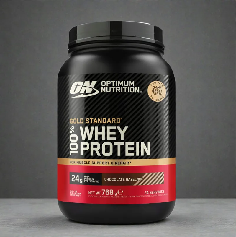 Optimum Nutrition Gold Standard 100% Whey Protein Powder 768g Chocolate Hazelunt-3