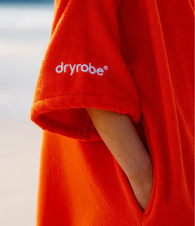 Dryrobe Towel Robe Organic Cotton Orange-6