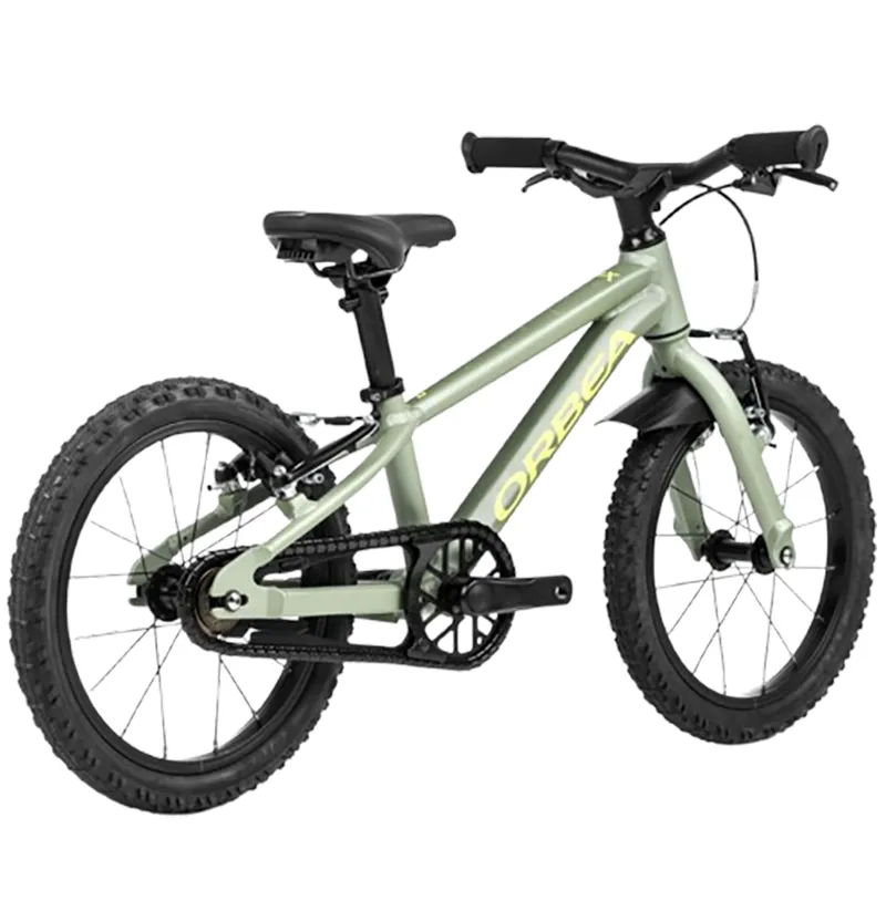 Orbea MX 16 Junior Bike Metallic Green Artichoke Matt/Yellow Matt-2
