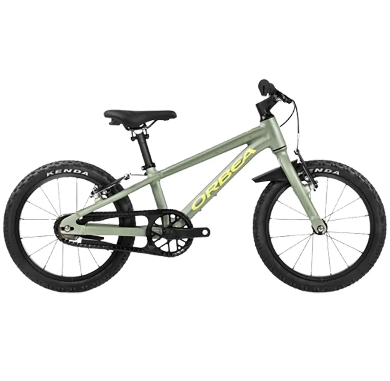 Orbea MX 16 Junior Bike Metallic Green Artichoke Matt/Yellow Matt