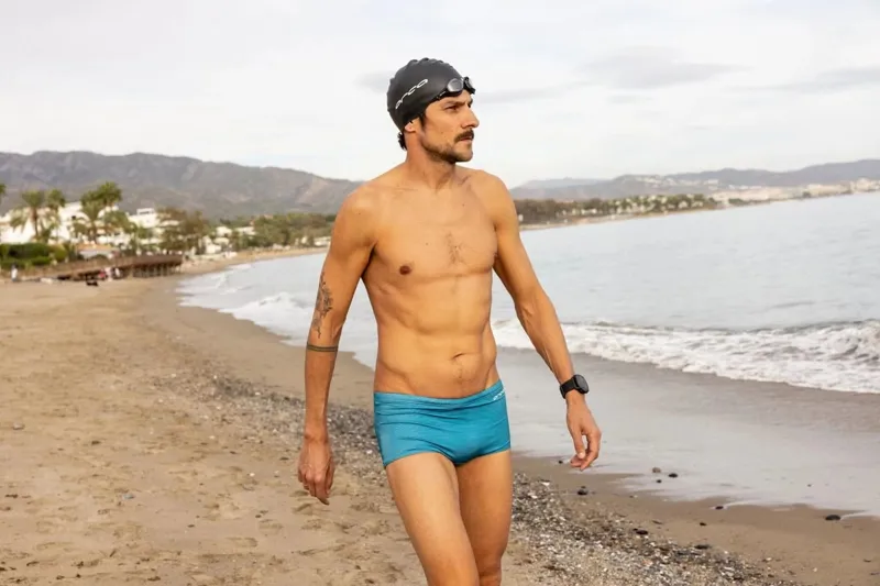 Orca Men's Core Square Leg Swimsuit Green Print-8