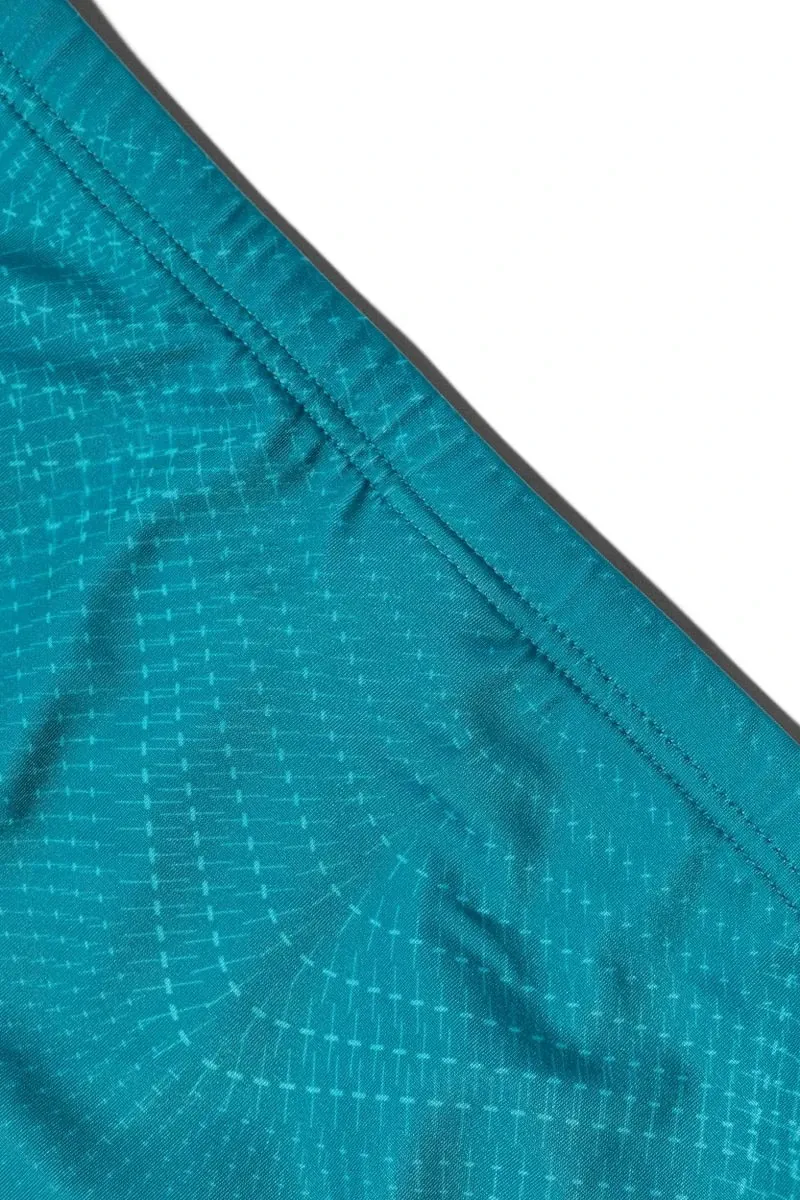 Orca Men's Core Square Leg Swimsuit Green Print-4