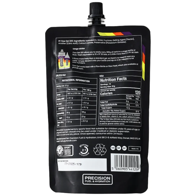 Precision Fuel 300g Carb Flow Gel 510g-1