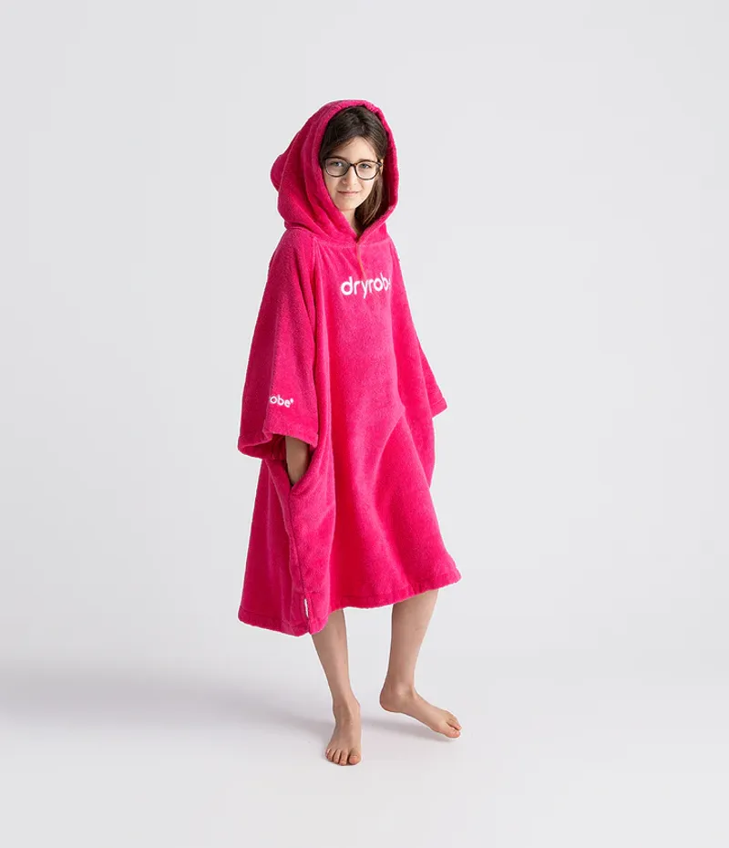 Dryrobe Kids Dryrobe Towel Robe Hot Pink