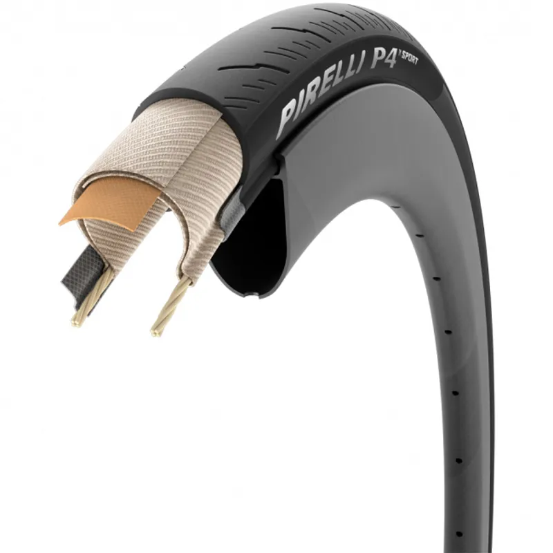 Pirelli P4 Sport Tyre Black 700x24c-3