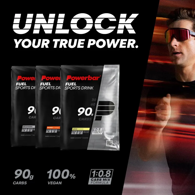 Powerbar Black Line 90g Carbs Fuel Sports Drink Sachet 94g Orange-2