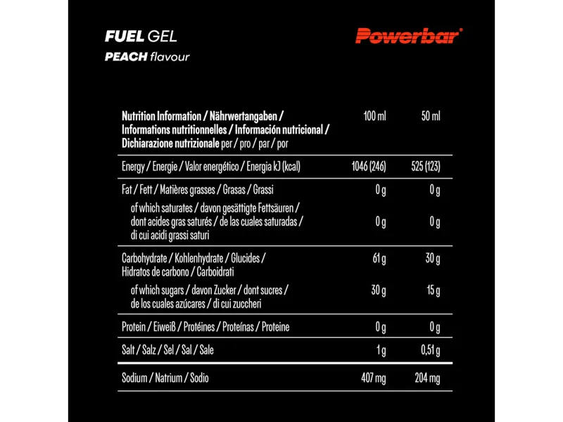 Powerbar Black Line Hydro Fuel Gel 30 Peach 50ml-3