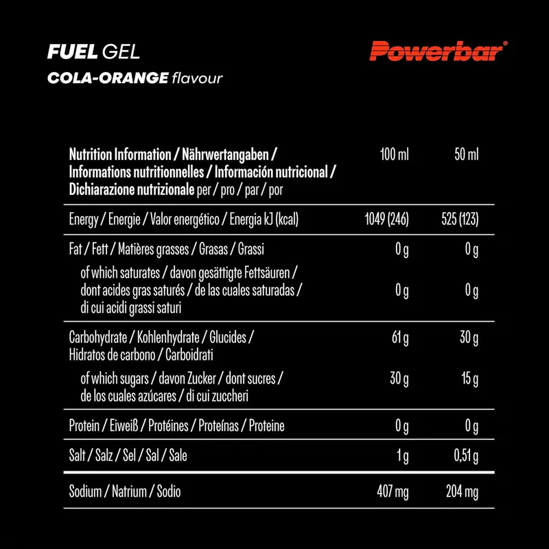 Powerbar Black Line Hydro Fuel Gel 30 Cola Orange 50ml-7