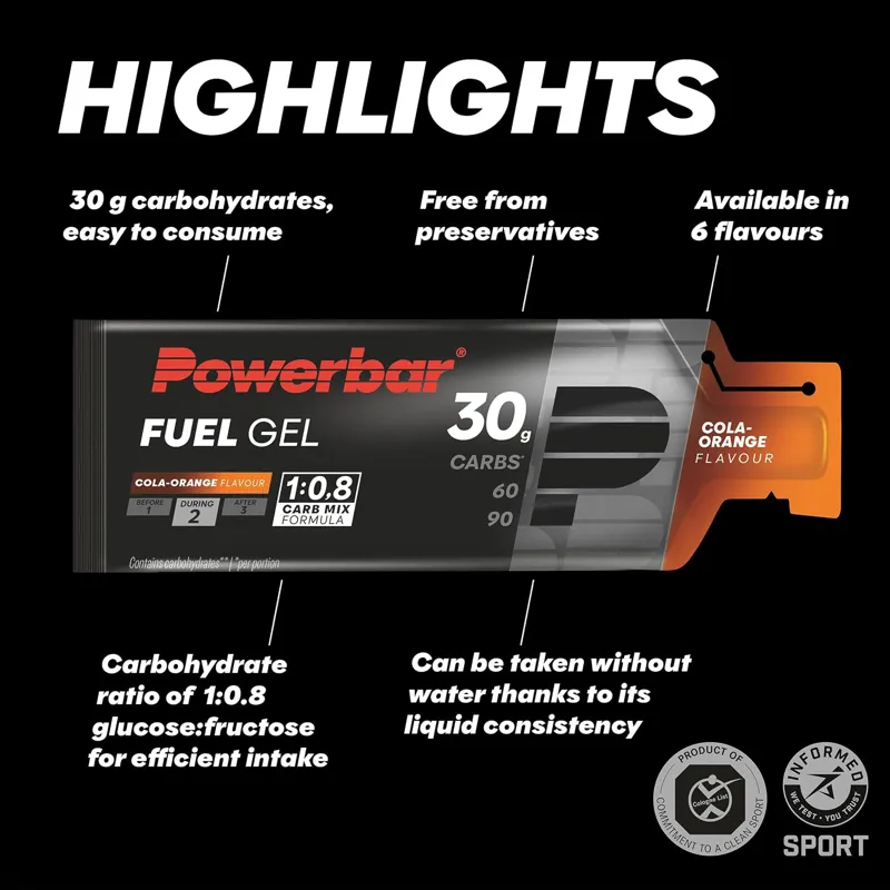 Powerbar Black Line Hydro Fuel Gel 30 Cola Orange 50ml-4